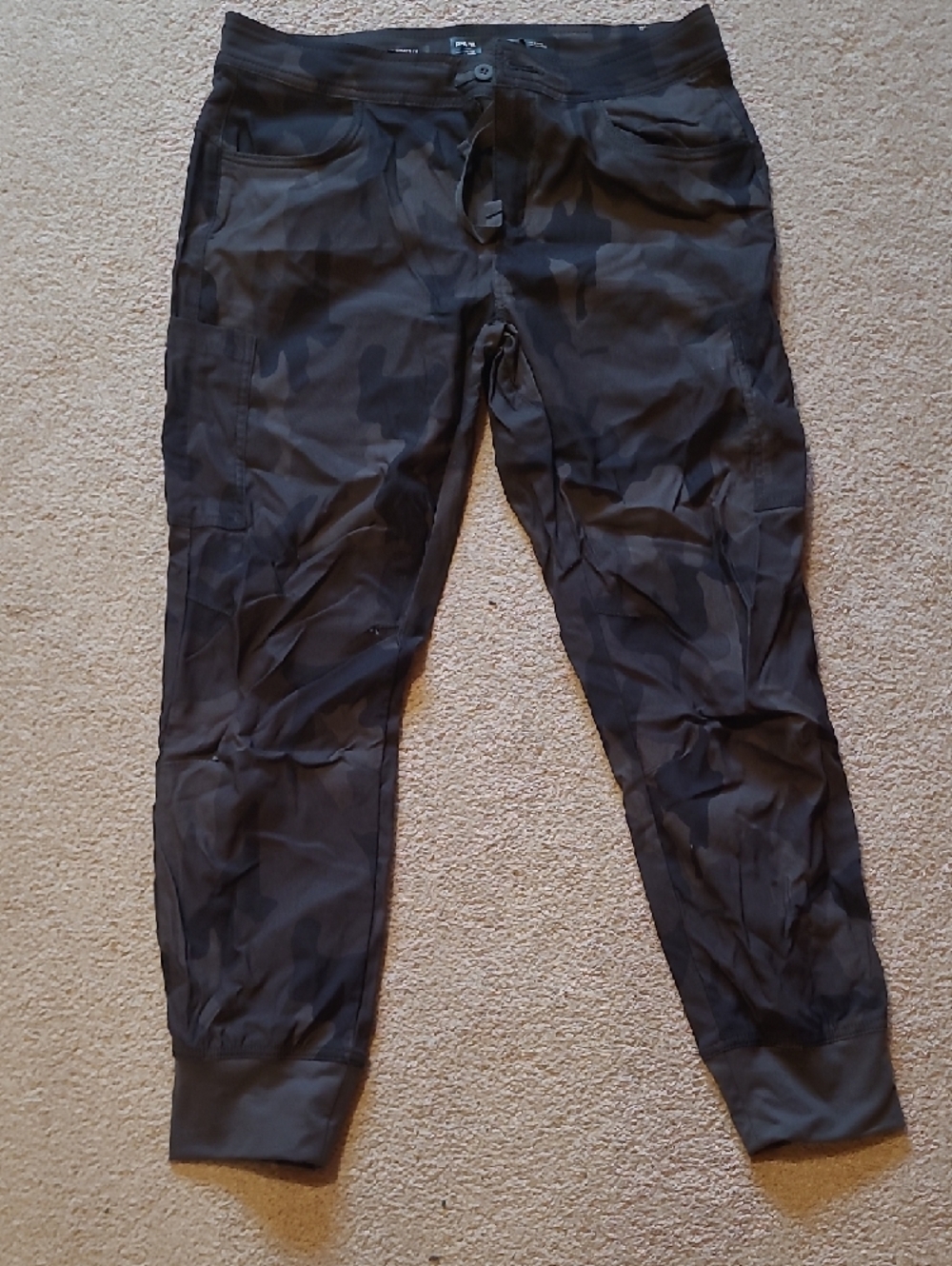 Prana Dark Gray Camo Jogger Pants